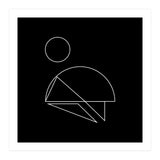 Mountain climber | minimal geometric (Print Only) thumbnail