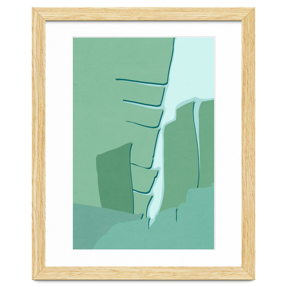 Abstract Banana Leaves One - Greener Eden