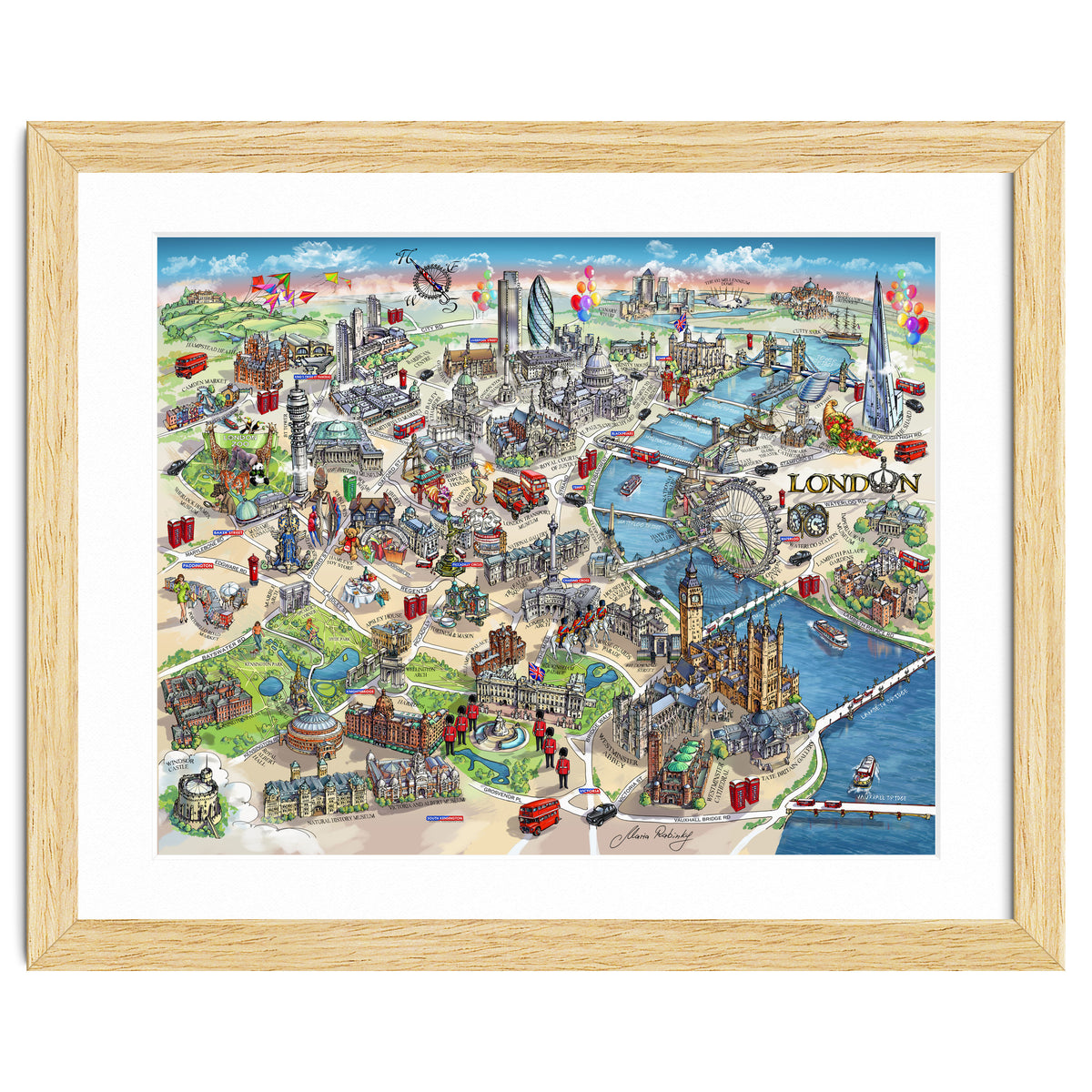London Map Illustration