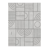 My Favorite Geometric Patterns No.21 - Grey (Print Only)