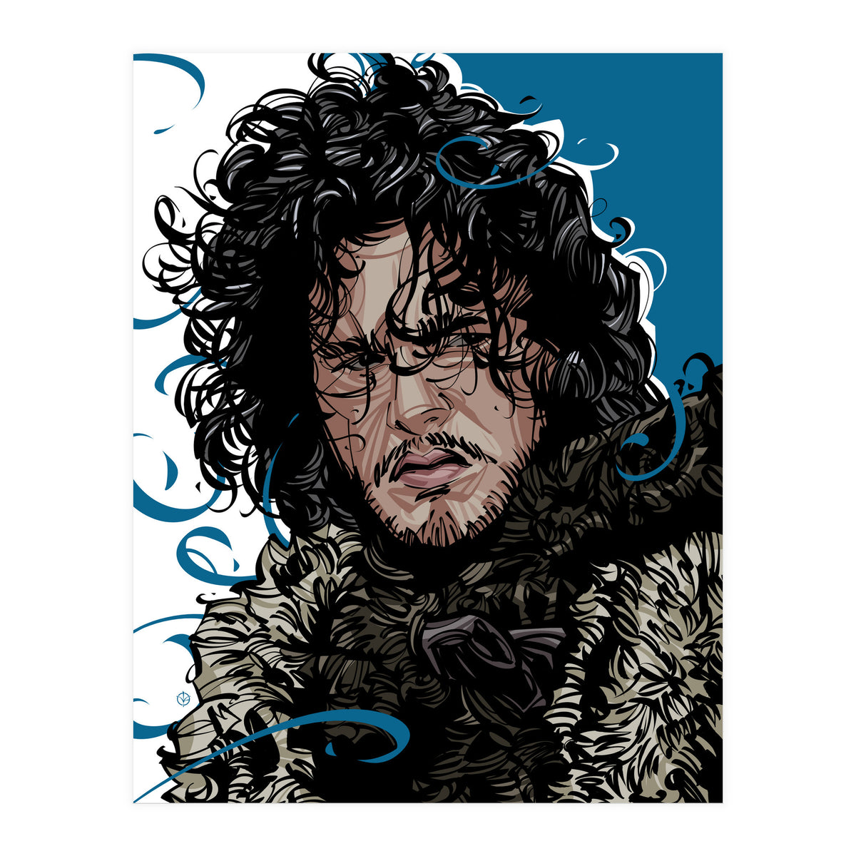 Jon Snow Game Of Thrones (Print Only)