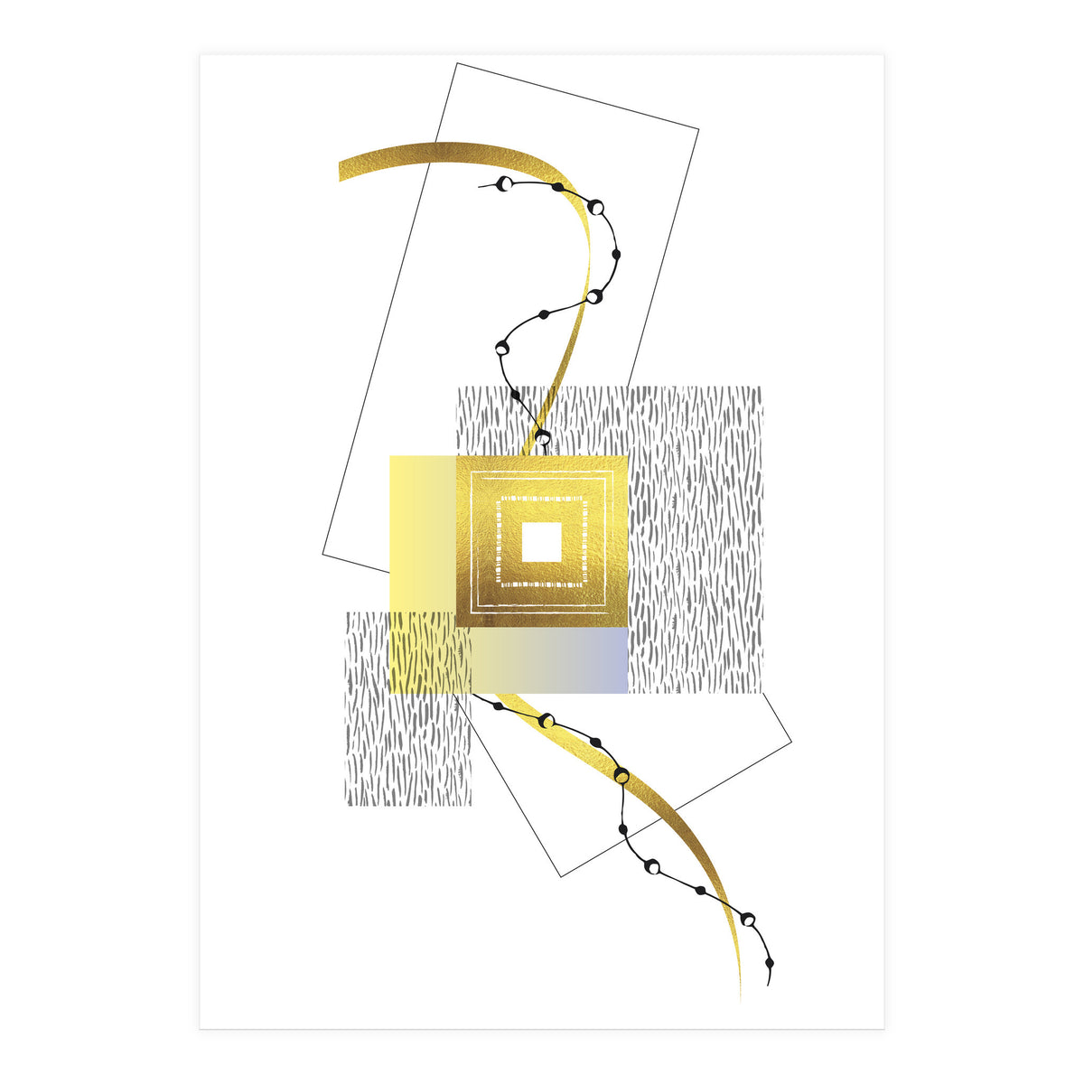 Posh Design No. 2 | gold (Print Only)