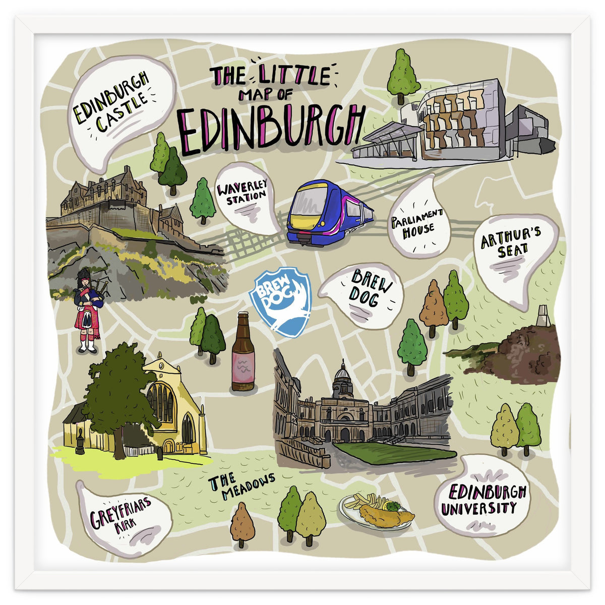 The Little Map of Edinburgh