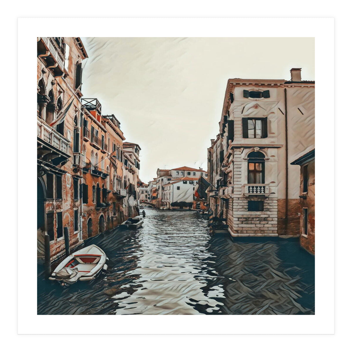 Water Way In Venice (Print Only)