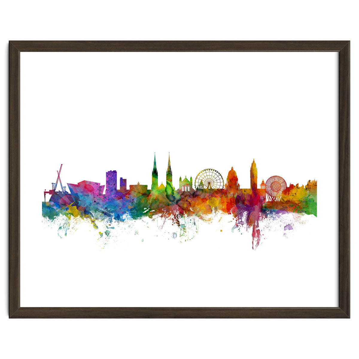 Belfast Northern Ireland Skyline