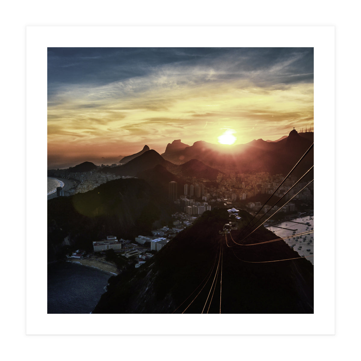 Carioca Sunset 1 1x1 (Print Only)