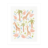 Jungle Giraffes | Pastel (Print Only) thumbnail