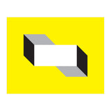Geometric Shapes No. 50 - yellow, black & grey (Print Only) thumbnail