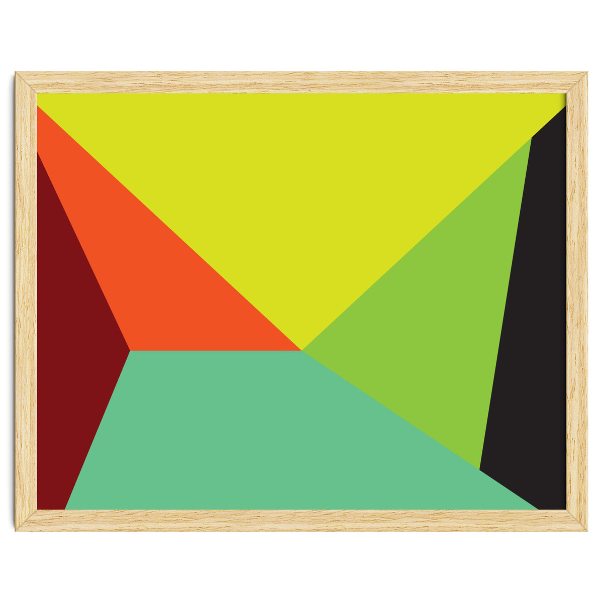 Geometric Shapes No. 31 -  yellow, orange & green
