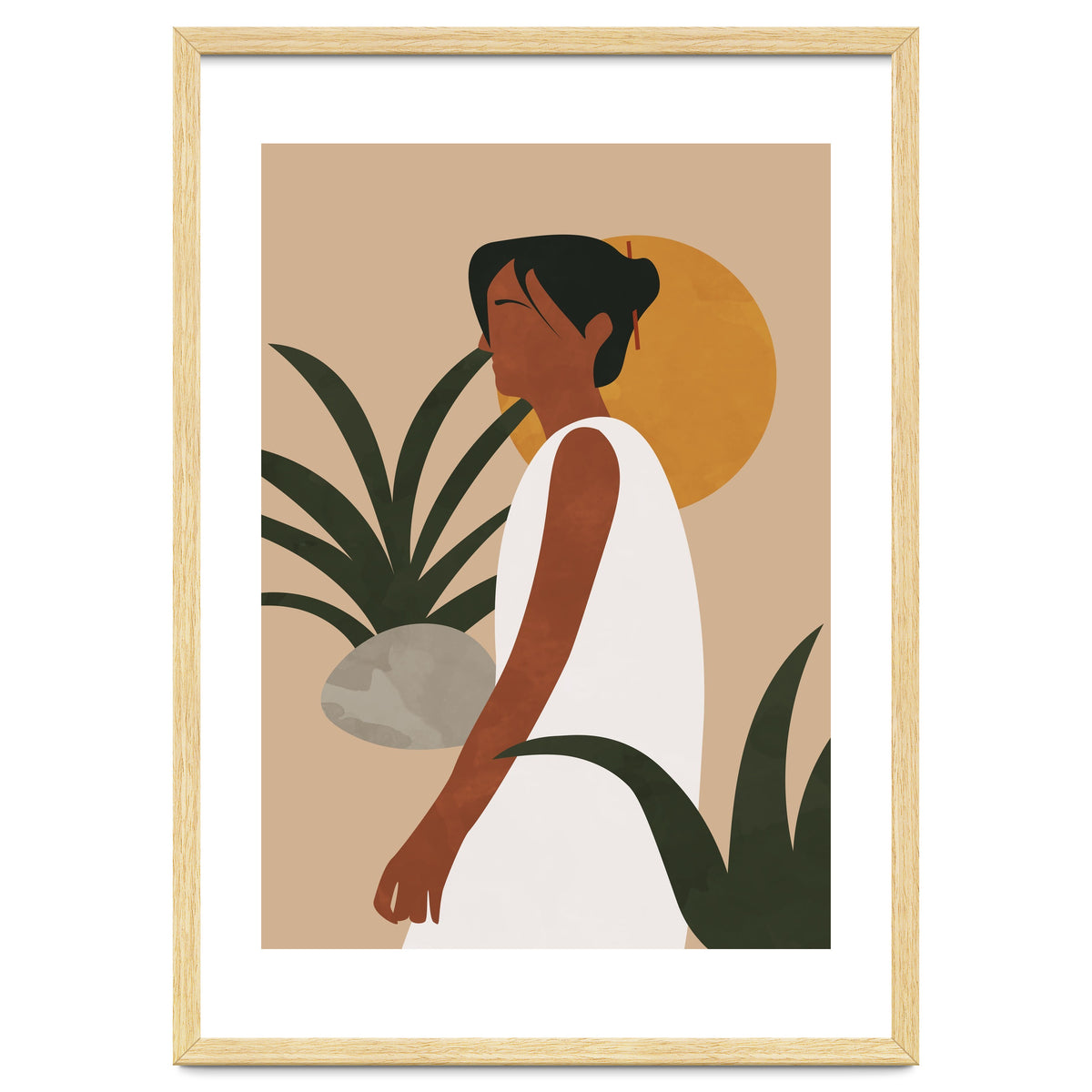 Botanical Woman - Abstract Boho