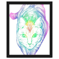 Rainbow Pastel Cat