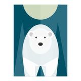 Mid Century Geometric Polar Bear (Print Only) thumbnail