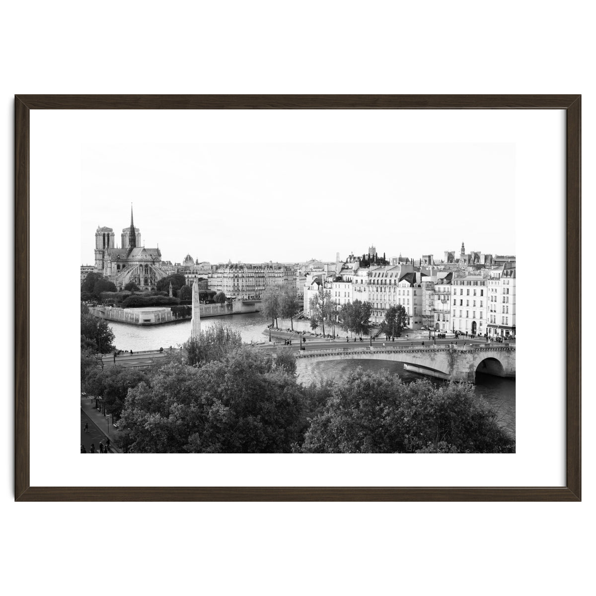 Paris View in Black and White