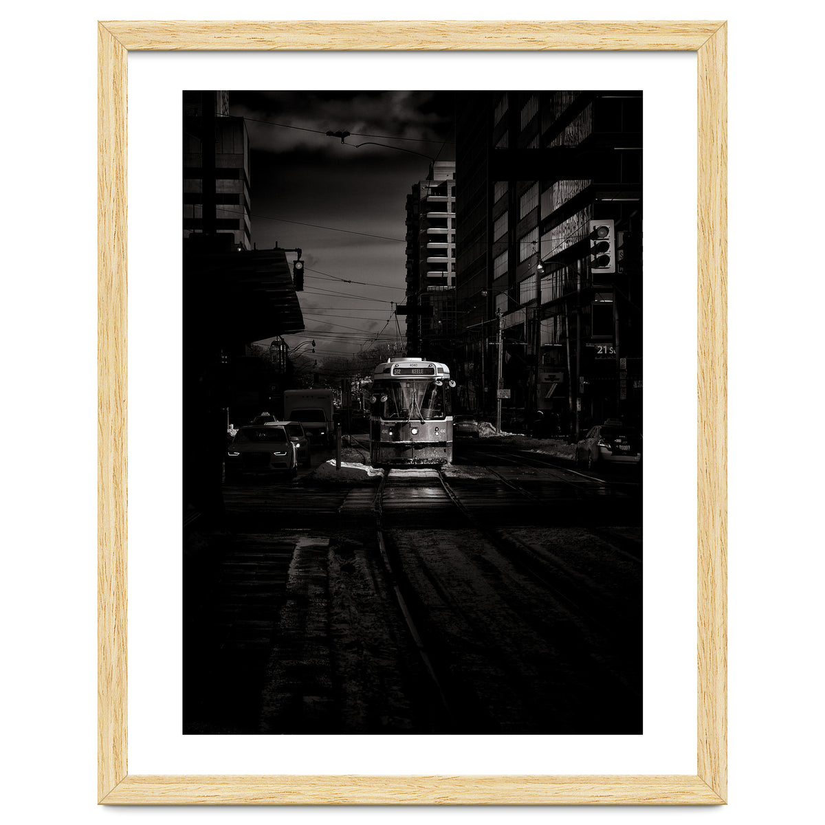 The 512 St. Clair Streetcar Toronto Canada Toned Version