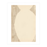 Creame tone vase silhouette (Print Only) thumbnail