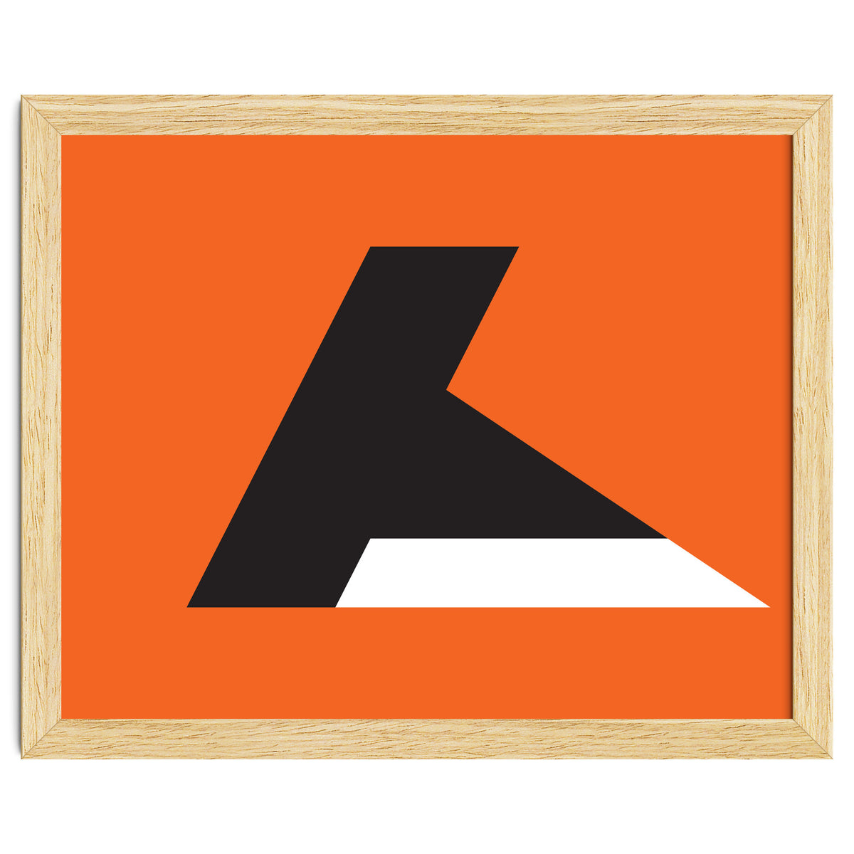 Geometric Shapes No. 79 - orange & black