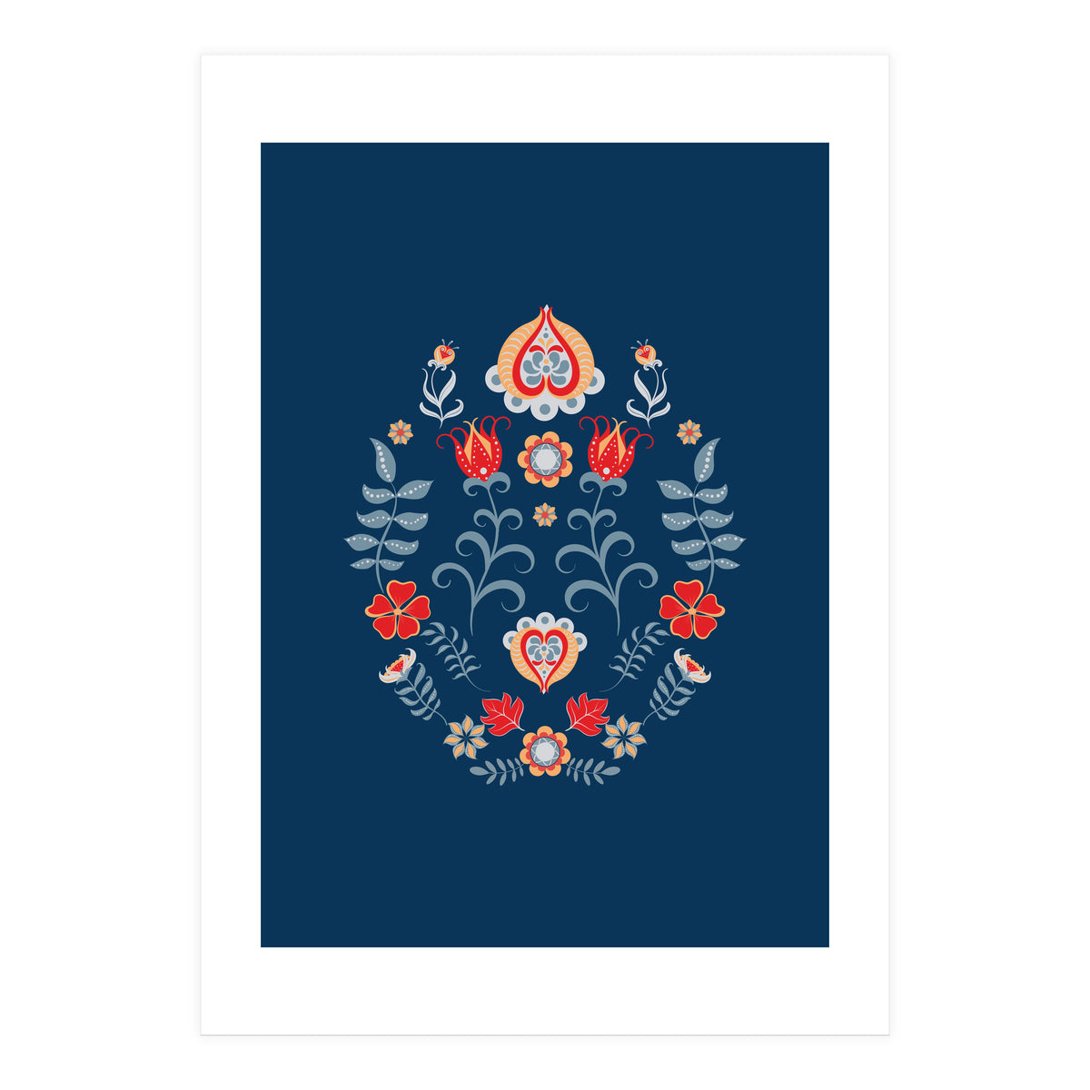 Scandinavian Folk Art (Print Only)