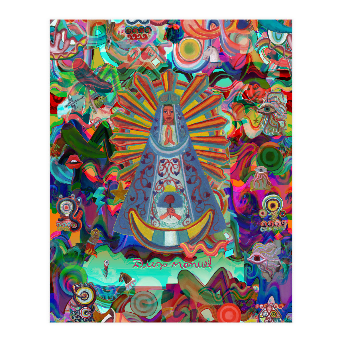 Virgen Y Graffiti (Print Only)