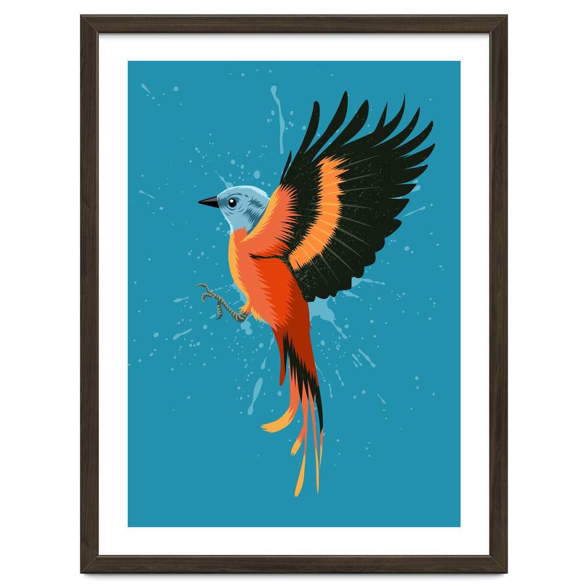 Tropical flying bird