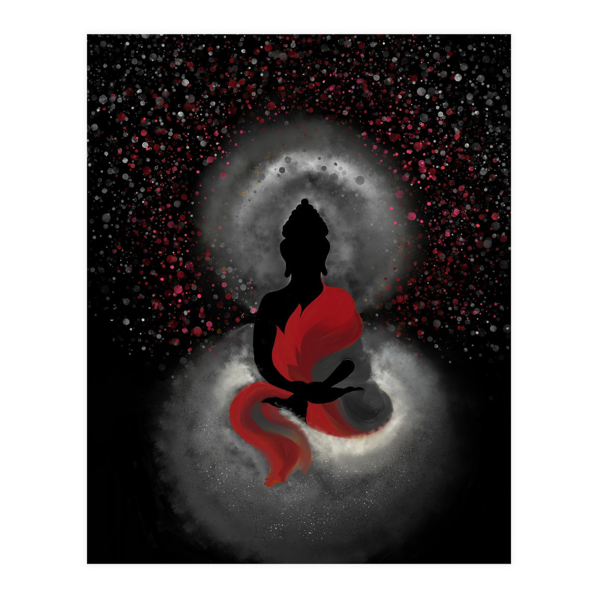 Cosmic Buddha Red (Print Only)