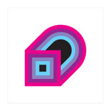 Geometric Shapes No. 41 - purple, blue & lilac (Print Only) thumbnail