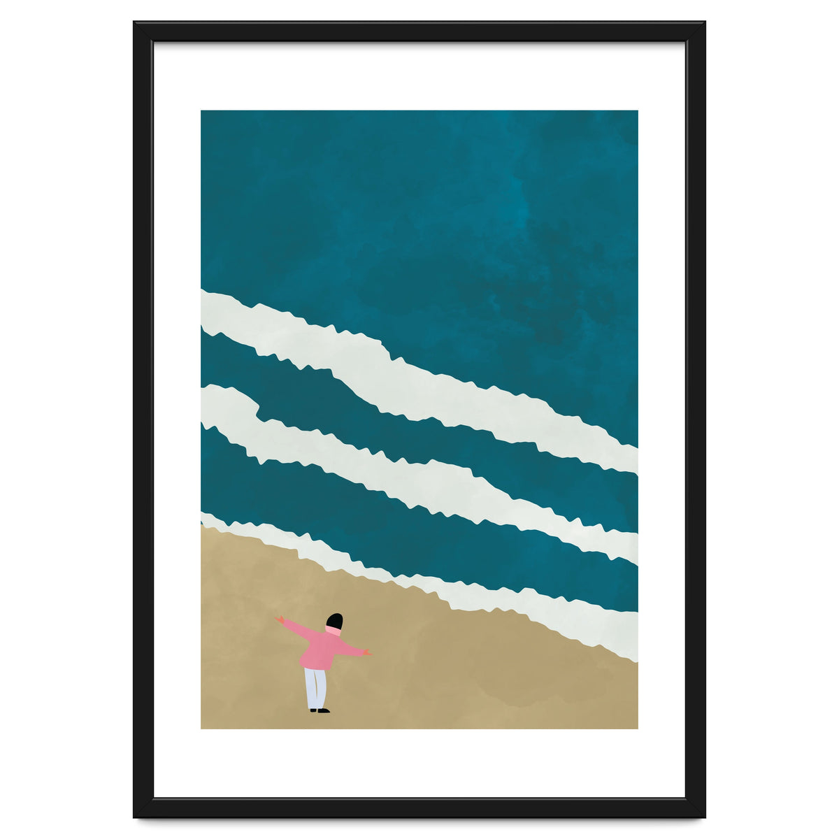 Minimalist Beach Illustration