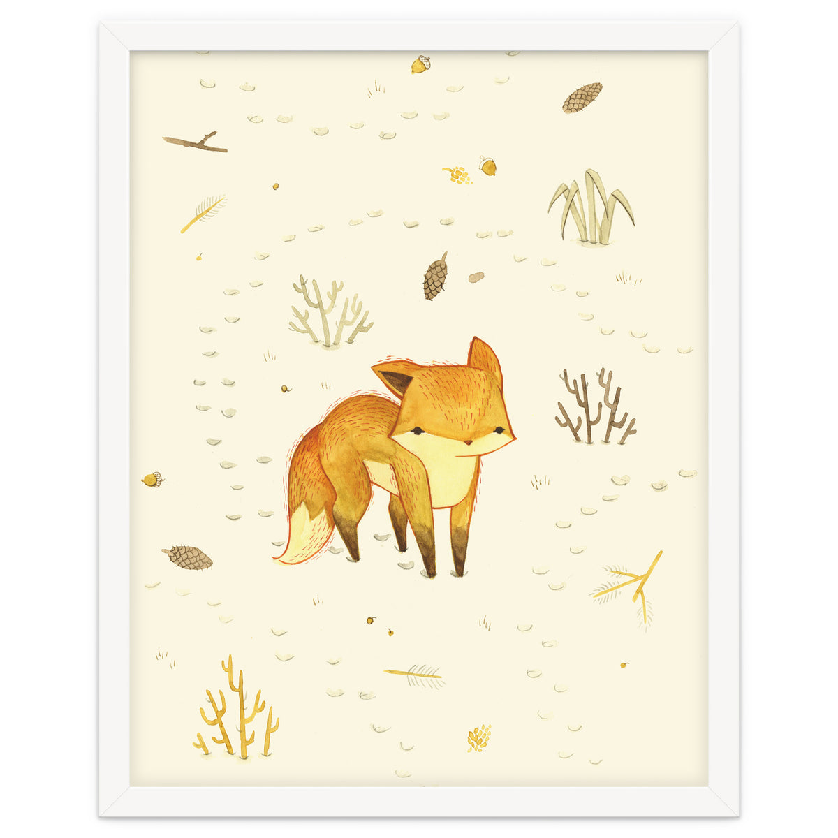 Lonely Winter Fox