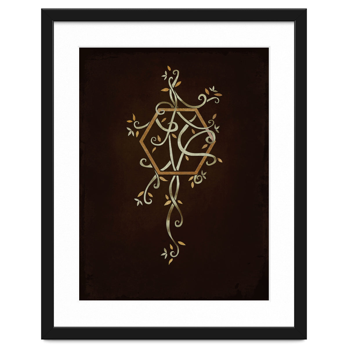 Flowering golden hexagon