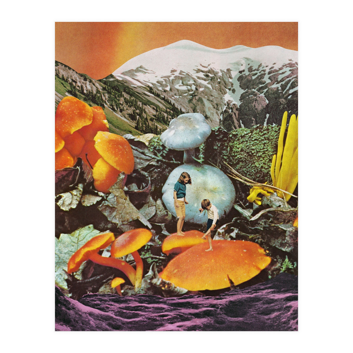 Glowing Mushrooms (Print Only)