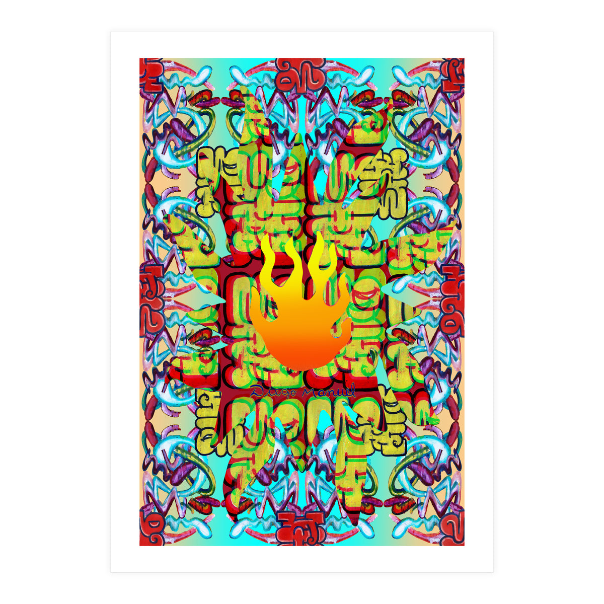 Fuego Y Graffiti 36 (Print Only)