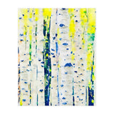 Aspen Tree Forest, Nature Watercolor Landscape Painting, Mystical Botanical Plants (Print Only) thumbnail
