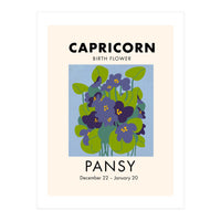 Capricorn Birth Flower Pansy (Print Only)