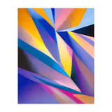 Painted Thoughts, Abstract Geometric Painting, Eclectic Maximalist Bohemian Shapes (Print Only) thumbnail
