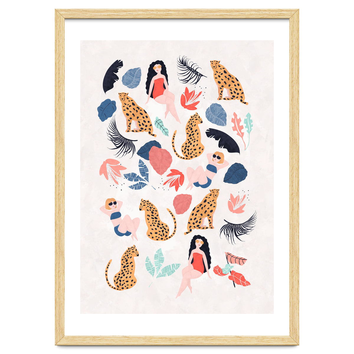 Tropical Girls And Cheetah