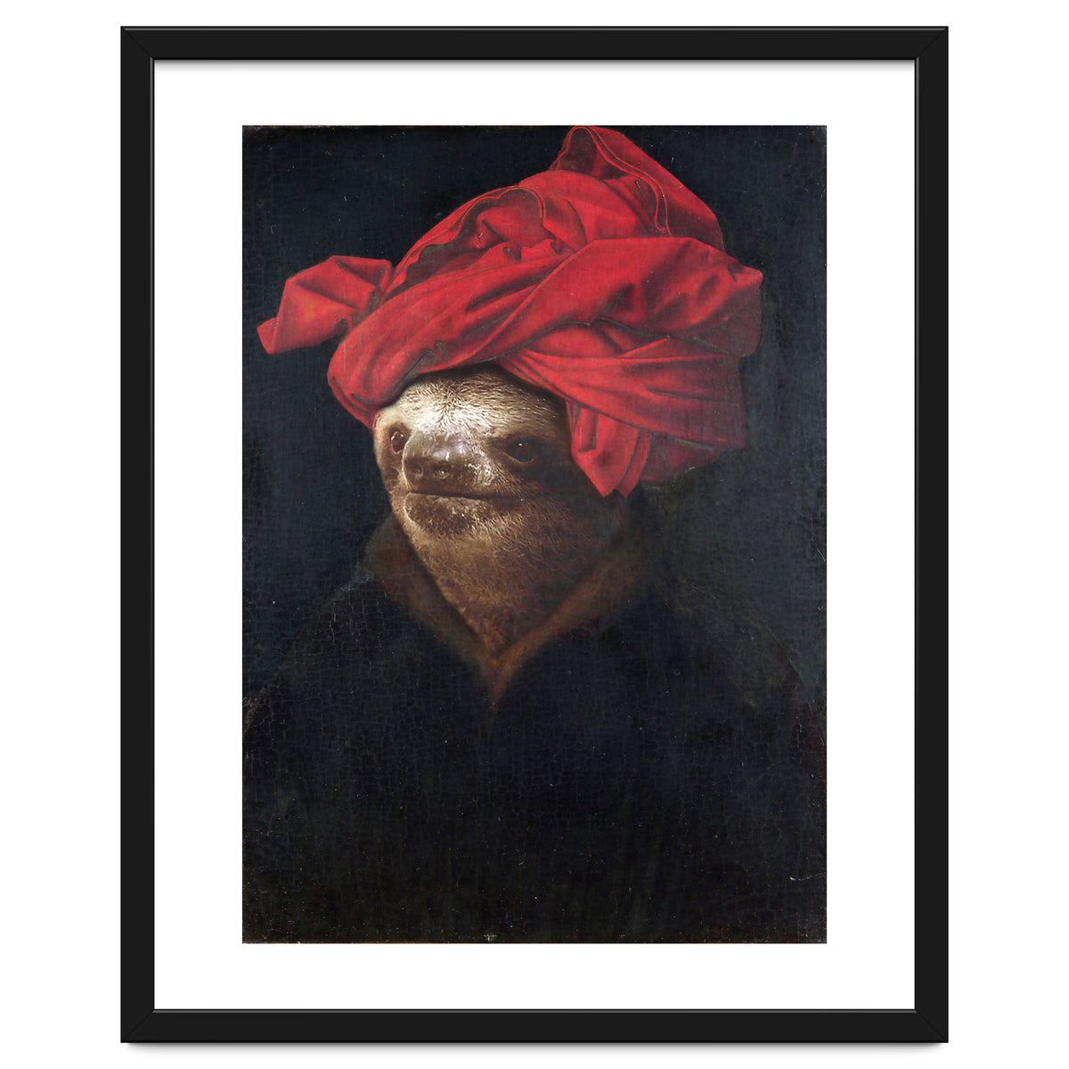 Sloth With Red Turban