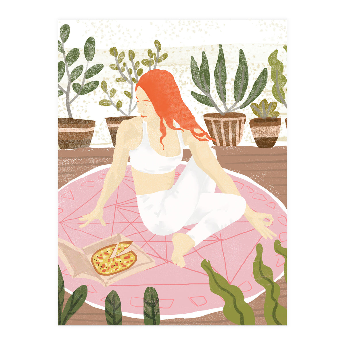 Yoga + Pizza (Print Only)
