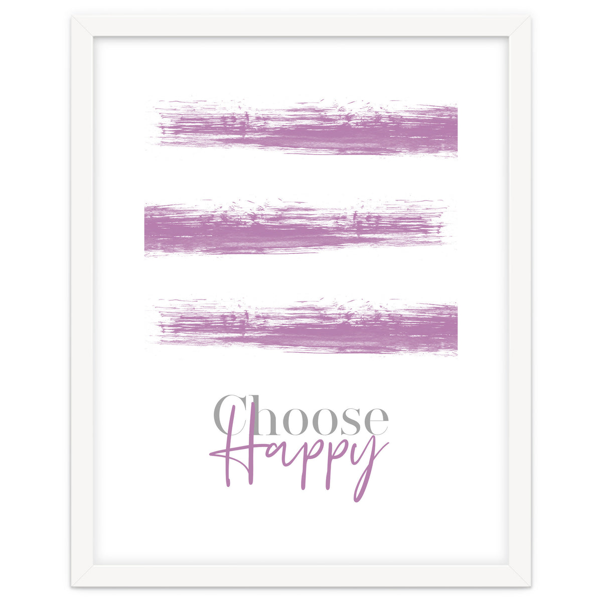 Text Art CHOOSE HAPPY | pink