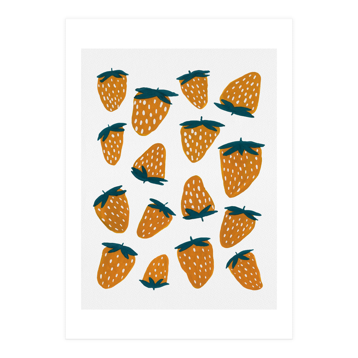 Summer strawberries red  (Print Only)