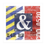 Blue Ampersand Industrial Abstract (Print Only) thumbnail