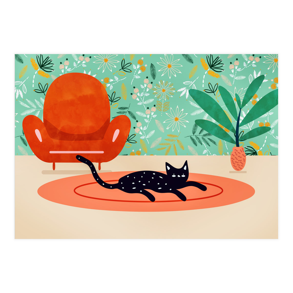 Boho Cat (Print Only)