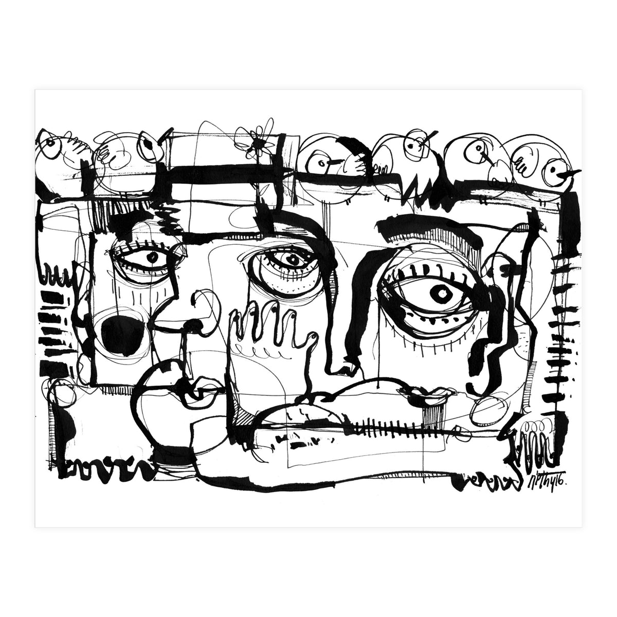 Birds on a Wire - b&w (Print Only)