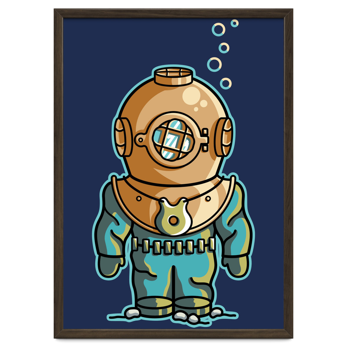 Cute Deep Sea Diver