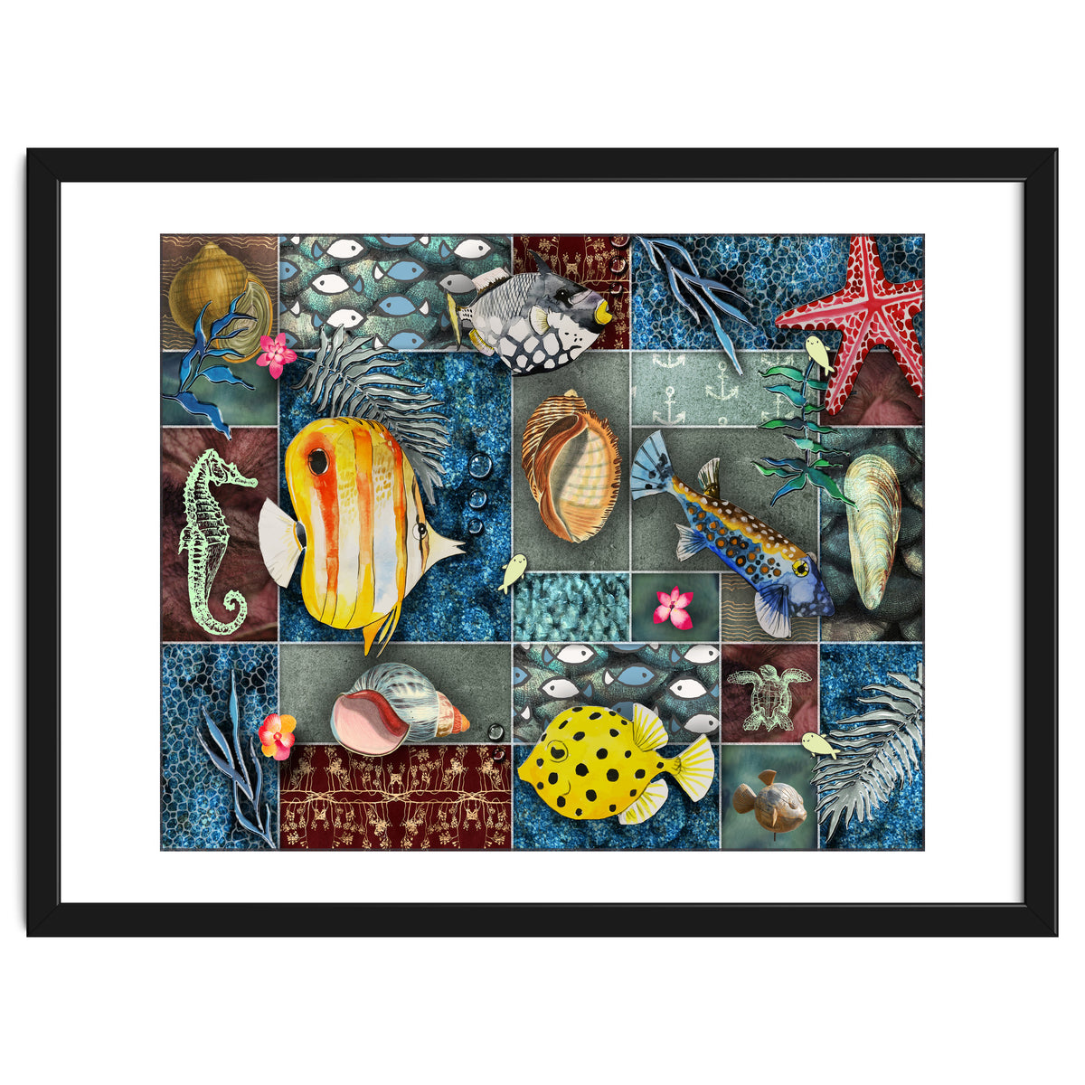 Sea Life Collage