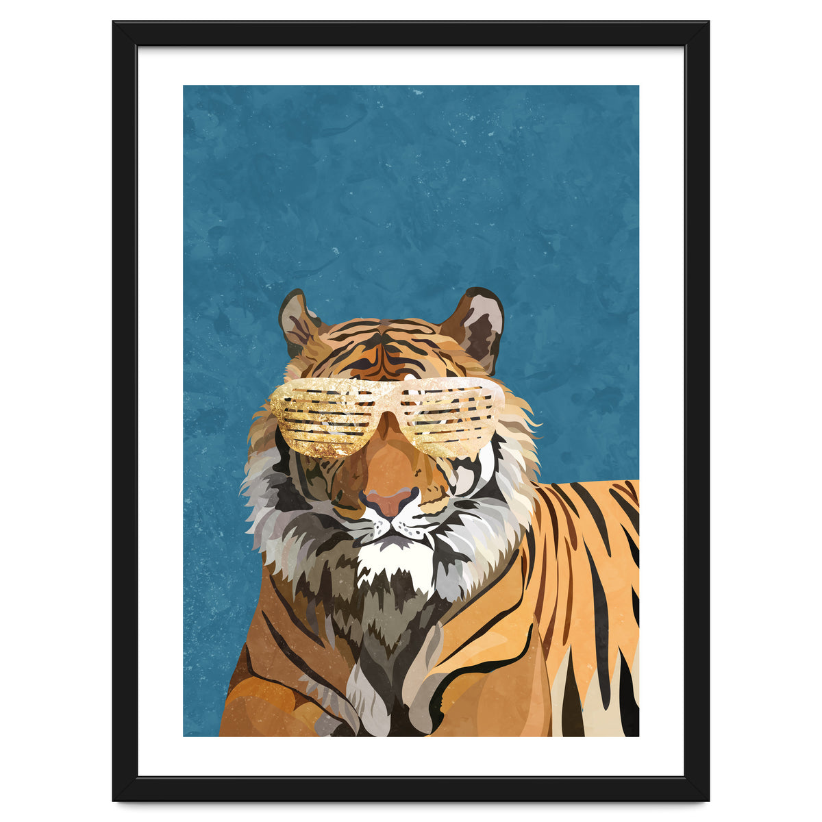 Hip Hop Tiger Blue and Gold