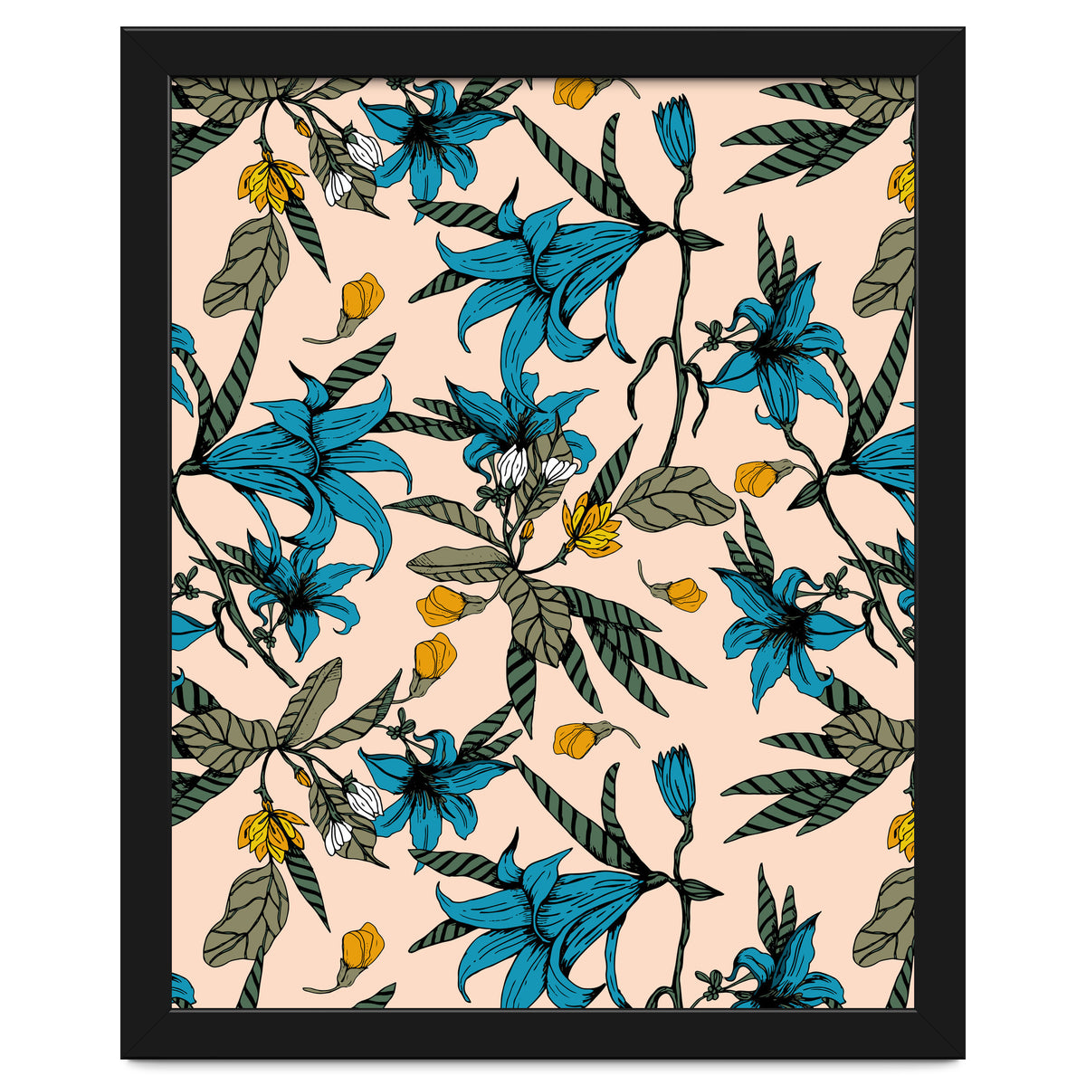 Blooming blossoms bluish I