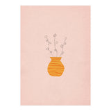 Pink and orange botanical art (Print Only) thumbnail