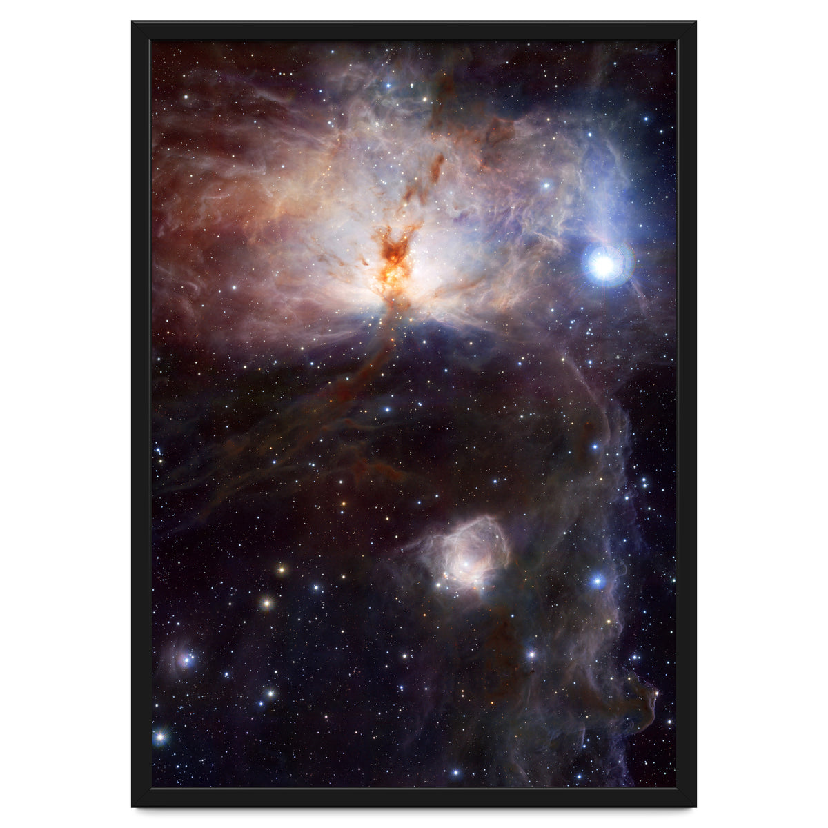 The Hidden Fires of the Flame Nebula