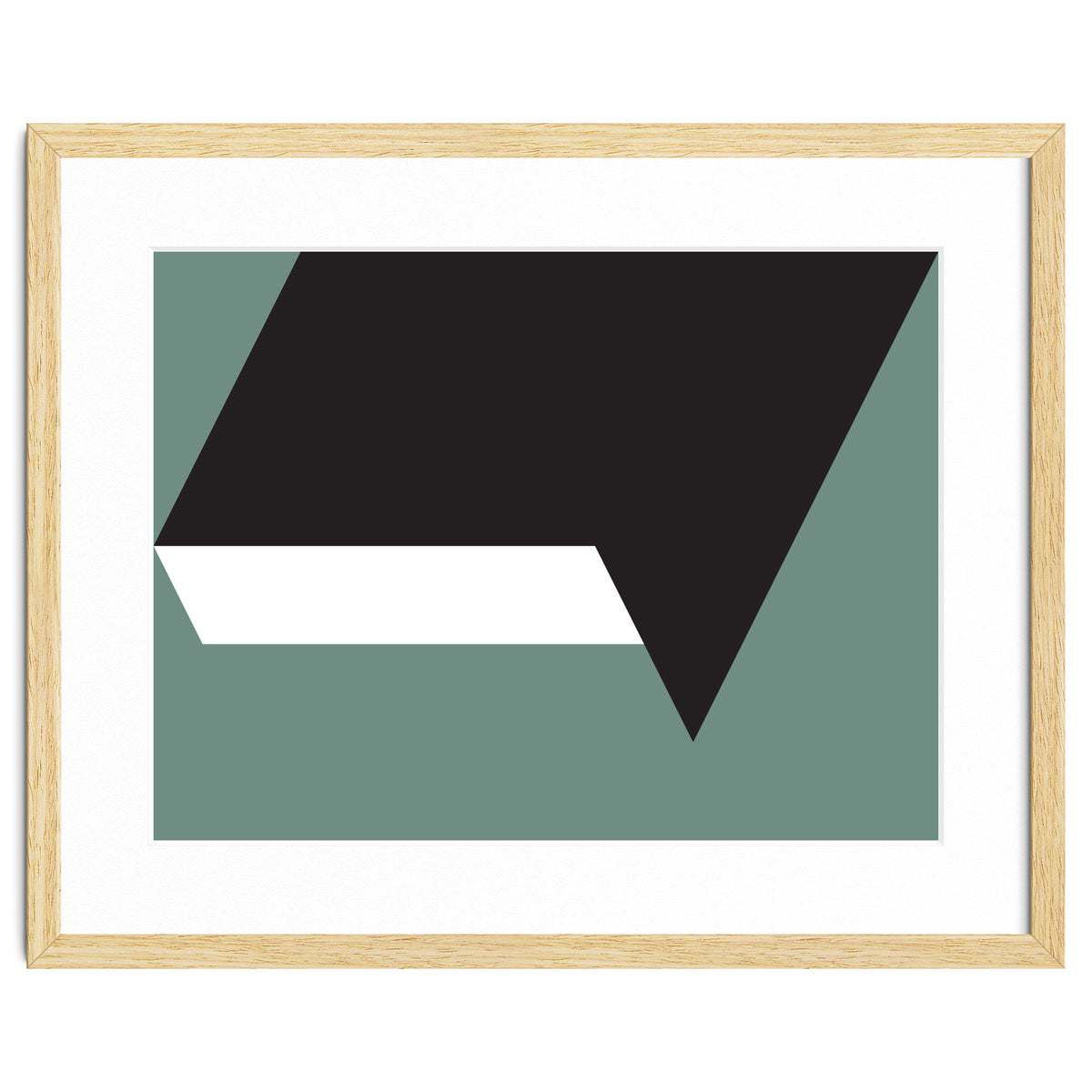 Geometric Shapes No. 85 - black, white & grey