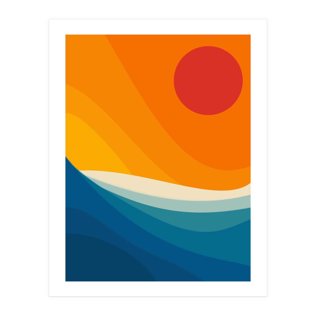 Abstract landscape art (Print Only)