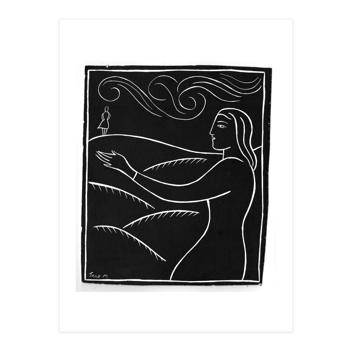 Woman With Future Self (Print Only)